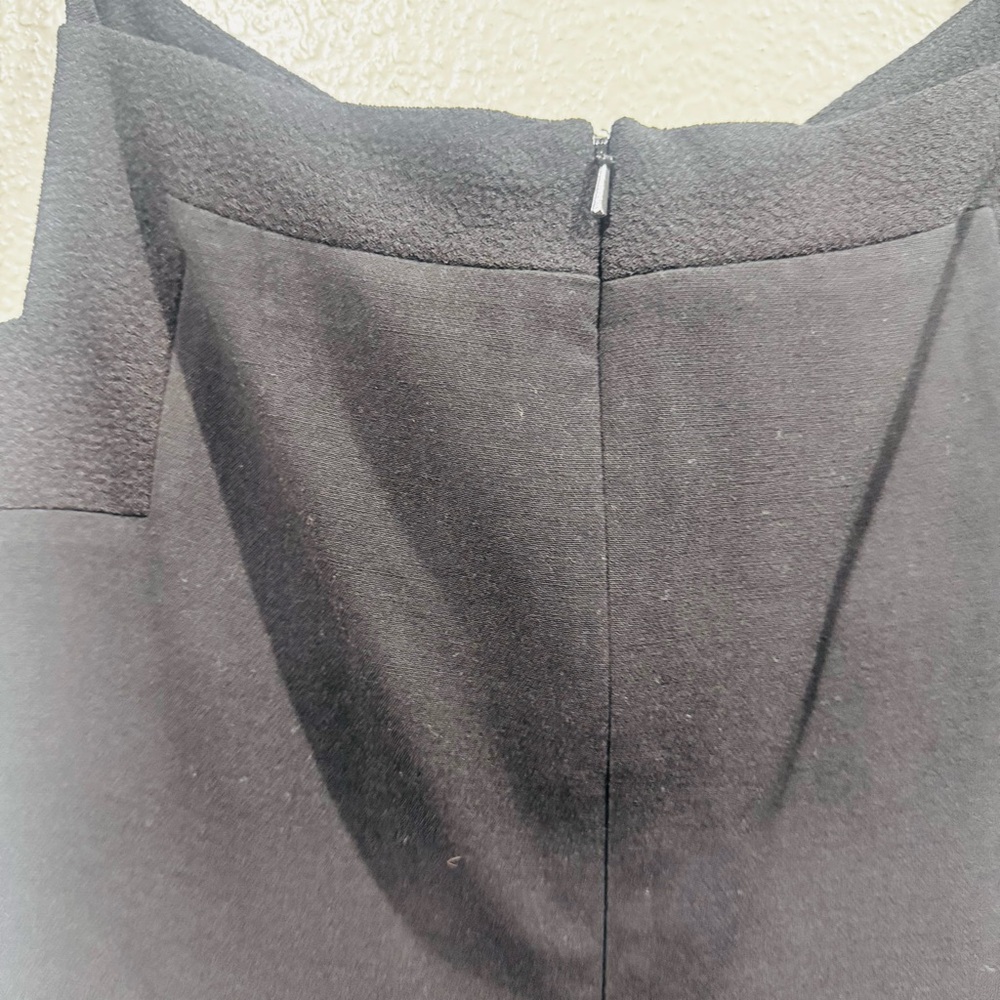 Black Halo Chantal Sleek Black Midi Dress Size 8 - Picture 10 of 16
